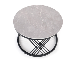 FLAMINGO set of 2 coffee tables, grey marble