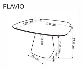 FLAVIO table white