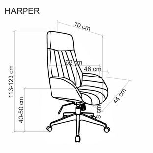 HARPER chair, grey