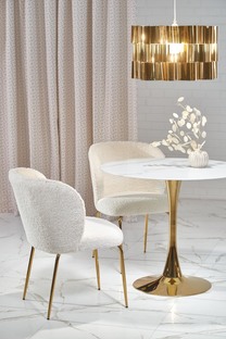 K474 chair cream/gold