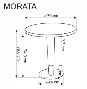 MORATA round table, white marble / black / gold