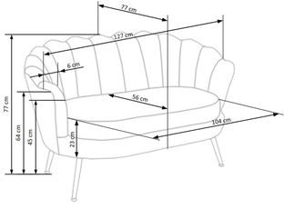 AMORINITO XL sofa, color: dark green