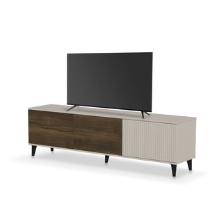 RANDOM 2 RTV-2 stolik RTV 180 cm kaszmir / orzech / czarny (2p=1szt)