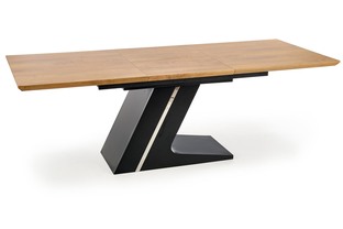 FERGUSON stół rozkładany blat - naturalny, nogi - czarny (2p=1szt)