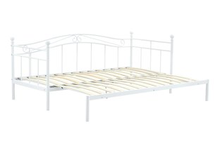 ARIZA łóżko z wysuwanym dodatkowym materacem, biały (1p=1szt)