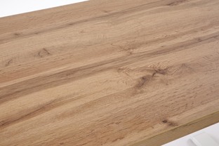 B54 biurko z funkcją regulacji wysokości, blat - dąb artisan, stelaż - biały