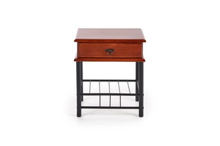 FIONA night stand color: ant cherry/black