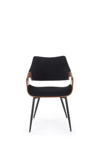 K586 chair, color: walnut / black