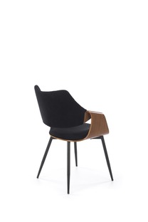 K586 chair, color: walnut / black