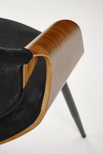 K586 chair, color: walnut / black