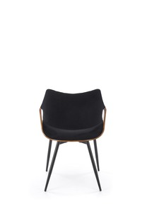K586 chair, color: walnut / black