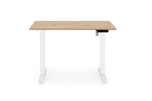 B53 biurko biurko z funkcją regulacji wysokości, dąb artisan / biały