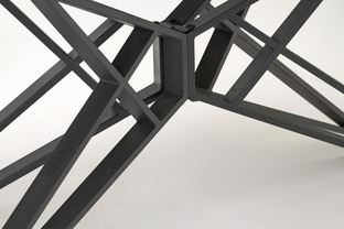 ALFREDO stół rozkładany, biały marmur / czarny (2p=1szt)