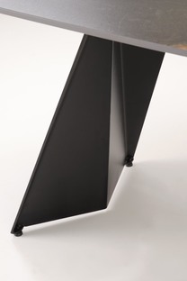 ARMANI stół rozkładany, czarny marmur / czarny (2p=1szt)