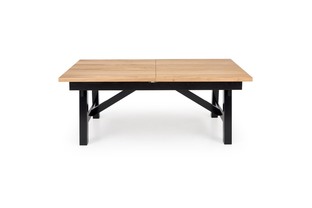 FIESTA stół rozkładany 200-280x100x77 cm dąb naturalny/czarny