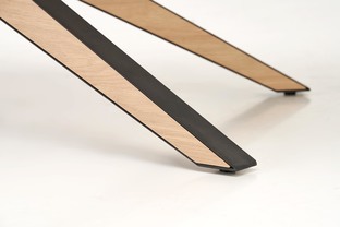 JAMES extension table, natural / black