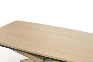 JAMES extension table, natural / black