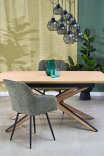 JAMES extension table, natural / black
