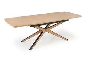 JAMES extension table, natural / black
