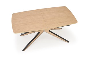 JAMES extension table, natural / black