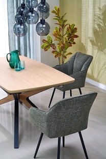 JAMES extension table, natural / black