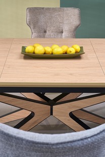 JAMES extension table, natural / black