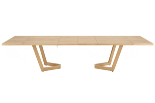 MASSIVE 3 stół rozkładany 160-250x90x77 cm dąb naturalny/dąb naturalny (2p=1szt)