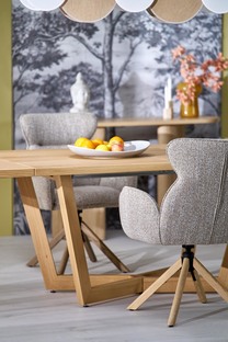 MASSIVE 3 stół rozkładany 160-250x90x77 cm dąb naturalny/dąb naturalny (2p=1szt)