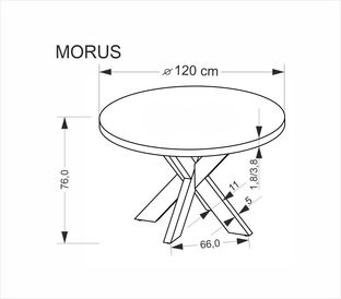 MORUS round table, natural