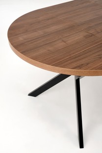 PERONI extension table, walnut / black