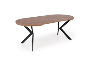 PERONI extension table, walnut / black