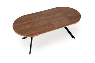 PERONI extension table, walnut / black
