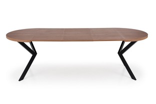 PERONI extension table, walnut / black