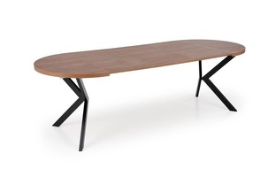 PERONI extension table, walnut / black