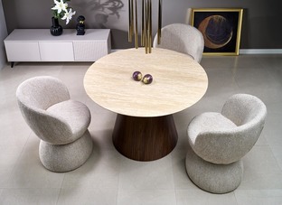 PIREUS round table travertine