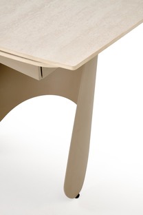 SALIX extension table, travertine / cashmere