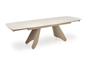 SALIX extension table, travertine / cashmere