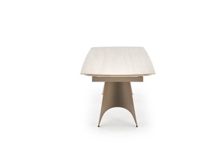 SALIX extension table, travertine / cashmere