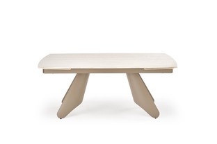 SALIX extension table, travertine / cashmere