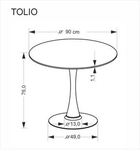TOLIO round table, travertine / cashmere
