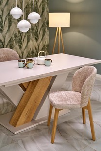 BASSO chair honey oak / CREMONA 14 (beige)