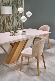 BASSO chair honey oak / CREMONA 14 (beige)