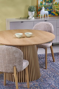 BASSO chair honey oak / CREMONA 14 (beige)