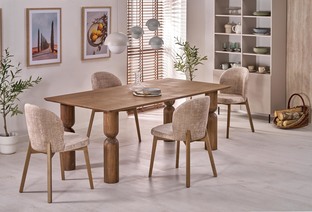 BASSO chair honey oak / CREMONA 14 (beige)