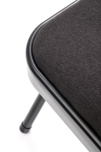 K566 krzesło składane, czarny (1p=6szt)