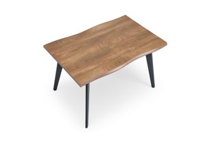 DICKSON stół rozkładany 120-180/80 cm, blat - naturalny, nogi - czarny (2p=1szt)