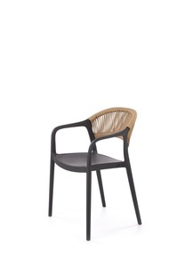 K582 krzesło czarny / naturalny (1p=4szt)