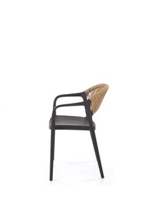 K582 krzesło czarny / naturalny (1p=4szt)