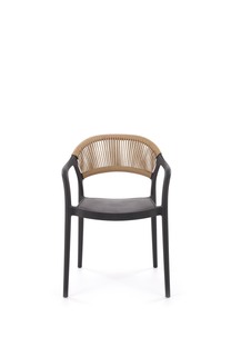 K582 krzesło czarny / naturalny (1p=4szt)