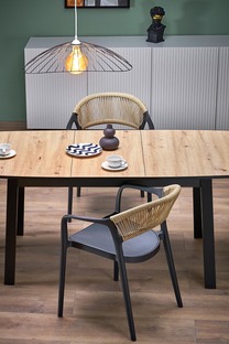 K582 krzesło czarny / naturalny (1p=4szt)